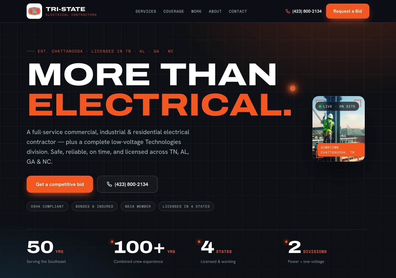 Tri-State Electrical, Rebuilt redesign (Electrical)